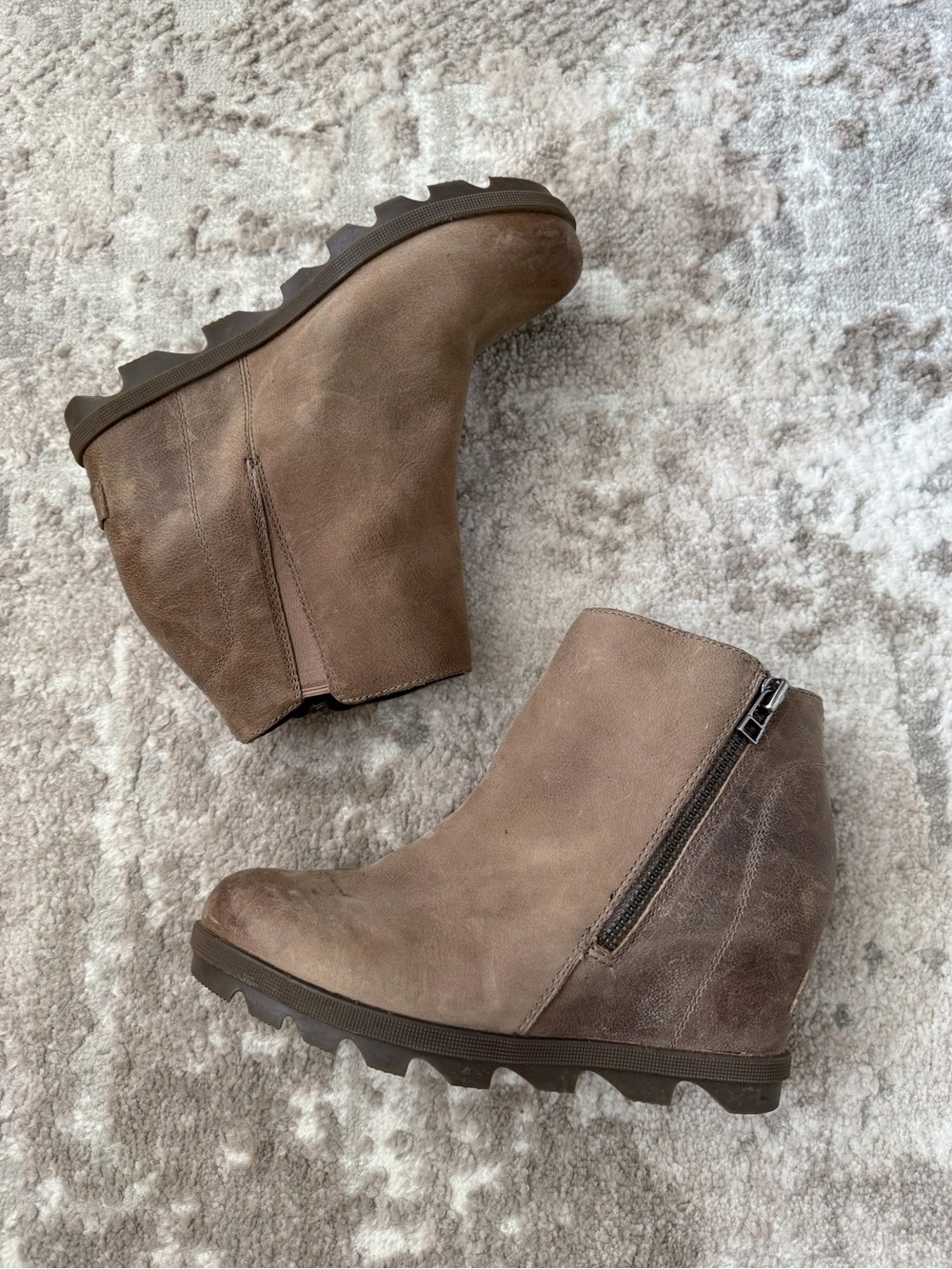 Sorel Joan of Artic Leather Wedge Boots